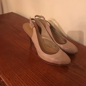 Leather platform shoes